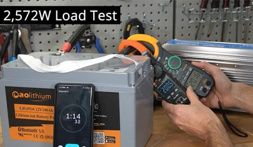 AoLithium" Stress Test: How long can a 12V100ah battery be discharged?