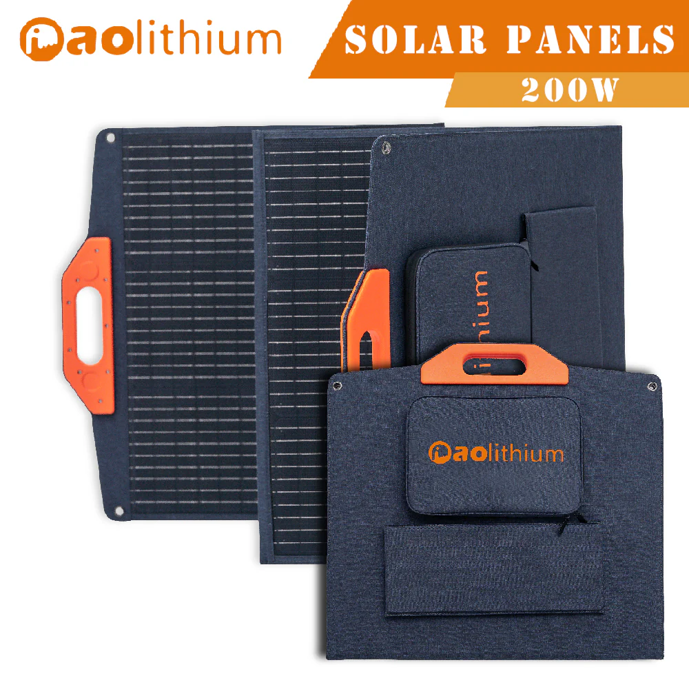 Portable 200W/420W Solar Panel Kit Outdoor IP65 Folding Solar Panel with Stand