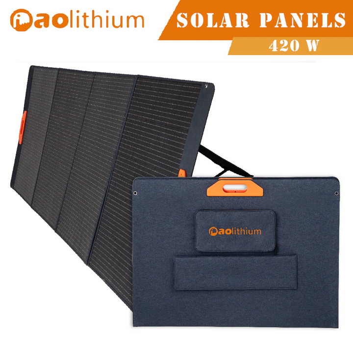 Portable 200W/420W Solar Panel Kit Outdoor IP65 Folding Solar Panel with Stand